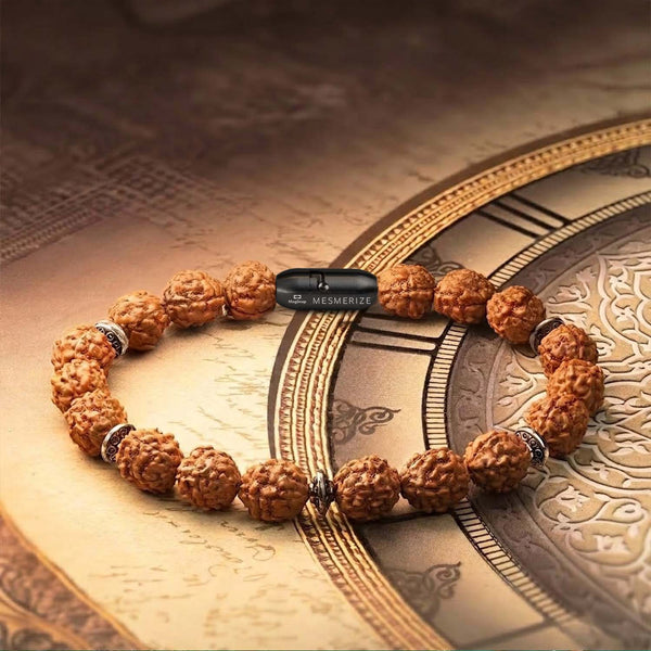 Rudraksh Natural Stone Magsnap Bracelet