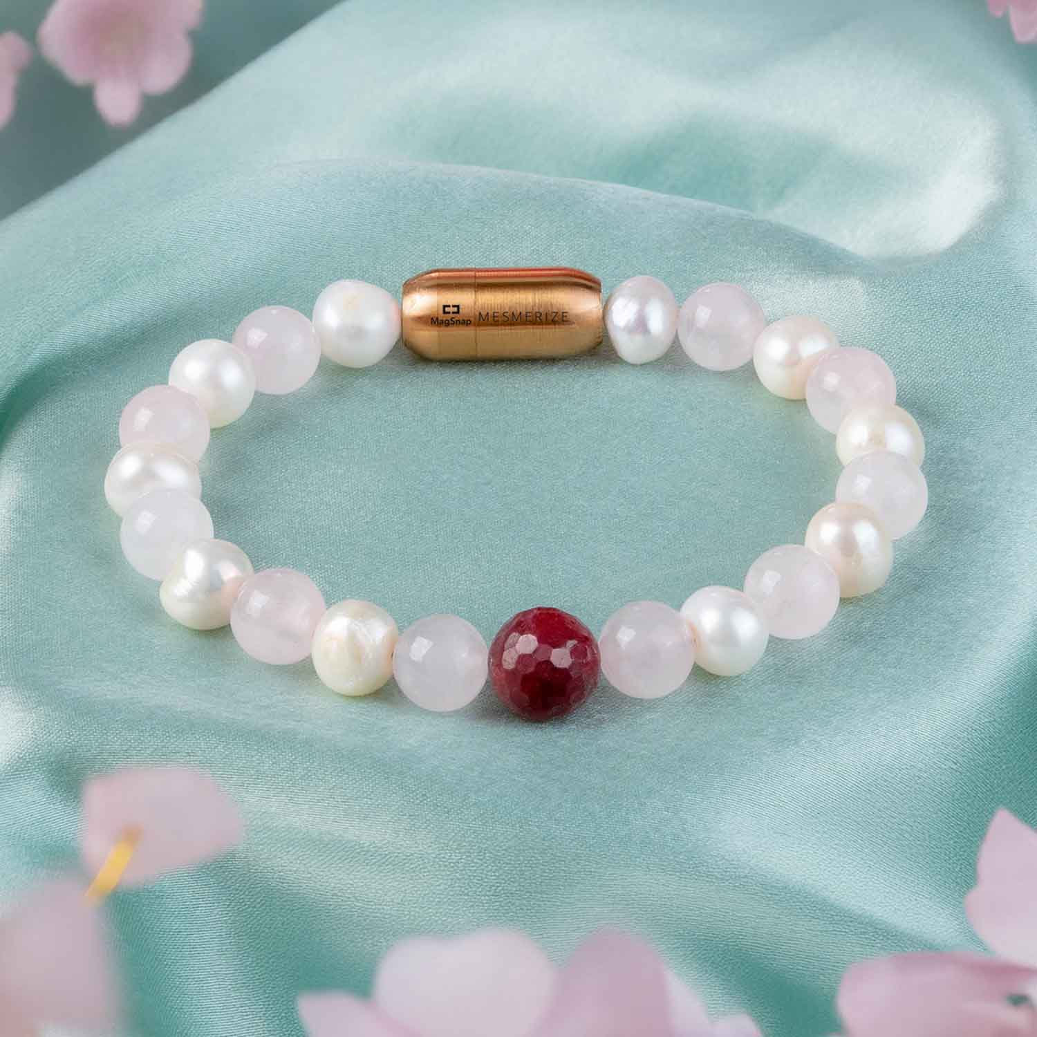 Beauty Pearl Natural Stone Bracelet With MagSnap2