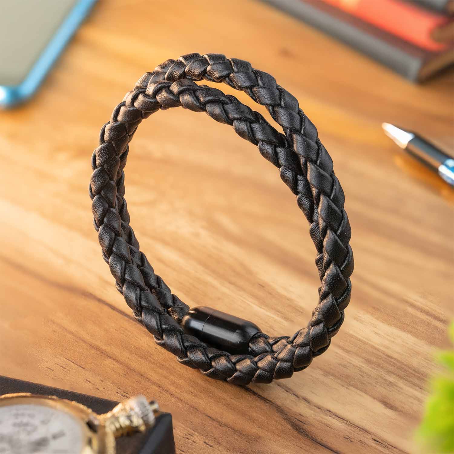 Phantom Looped NeoLeather Bracelet with MagSnap2 Black
