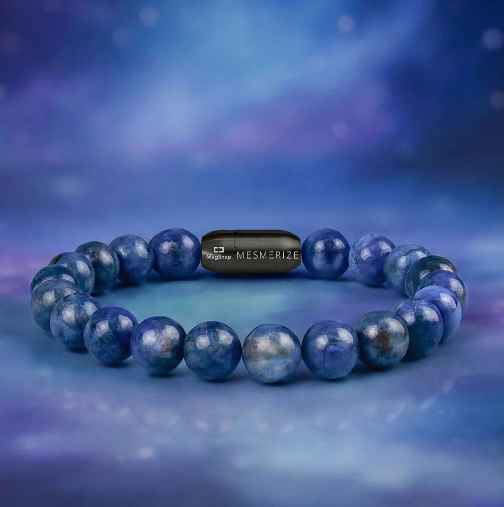 Clarity Blue Kyanite Natural Stone Bracelet With MagSnap. 2