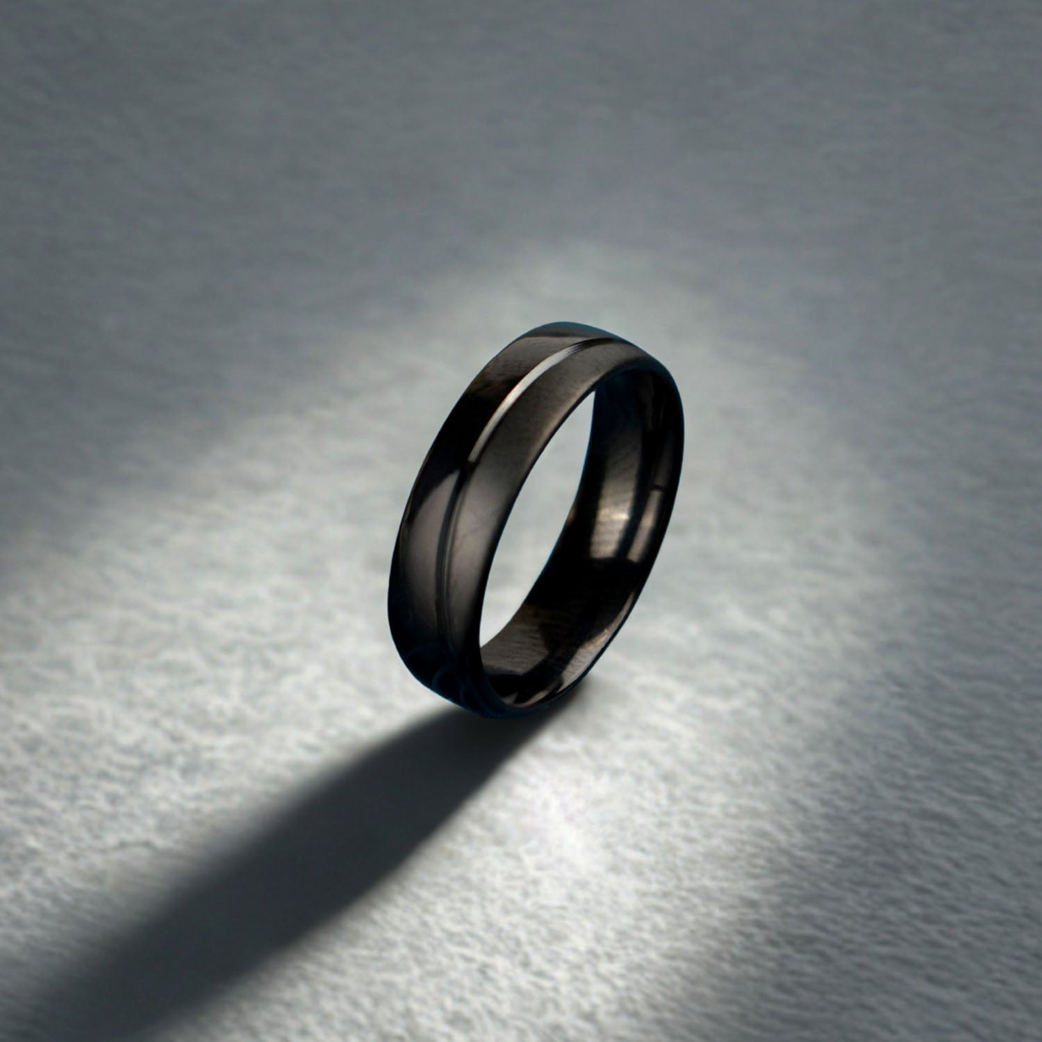 Cinder Band Ring Black
