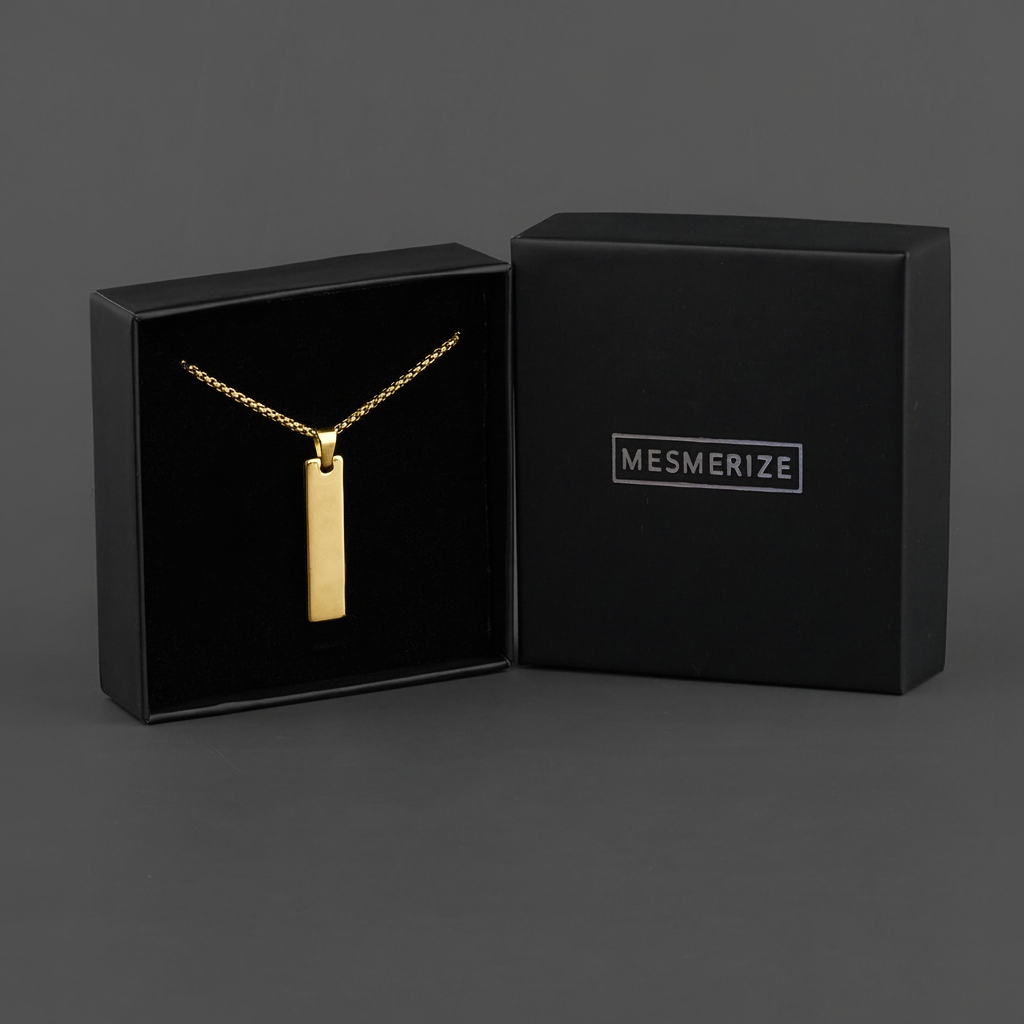 Mini Tag Necklace Gold