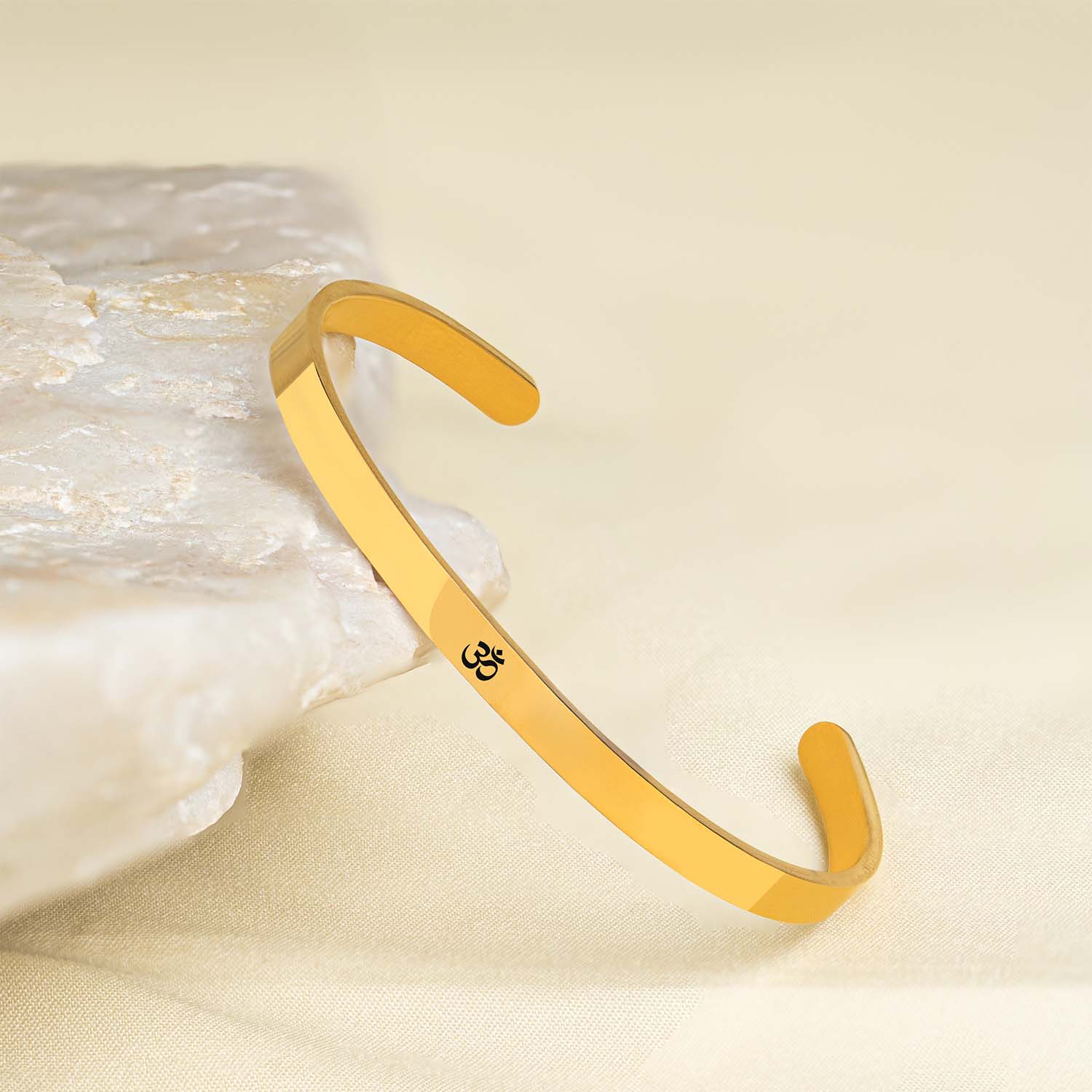 Om Gloss Cuff Adjustable Bracelet