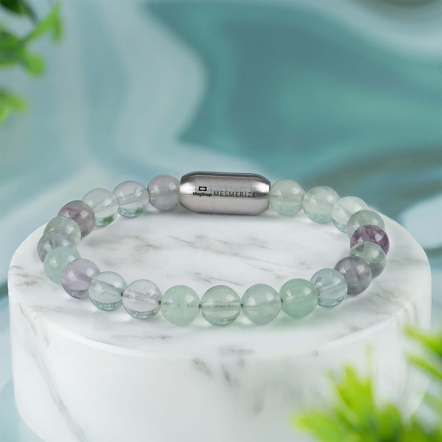 Opulent Multi Fluorite Natural Stone Bracelet with MagSnap2