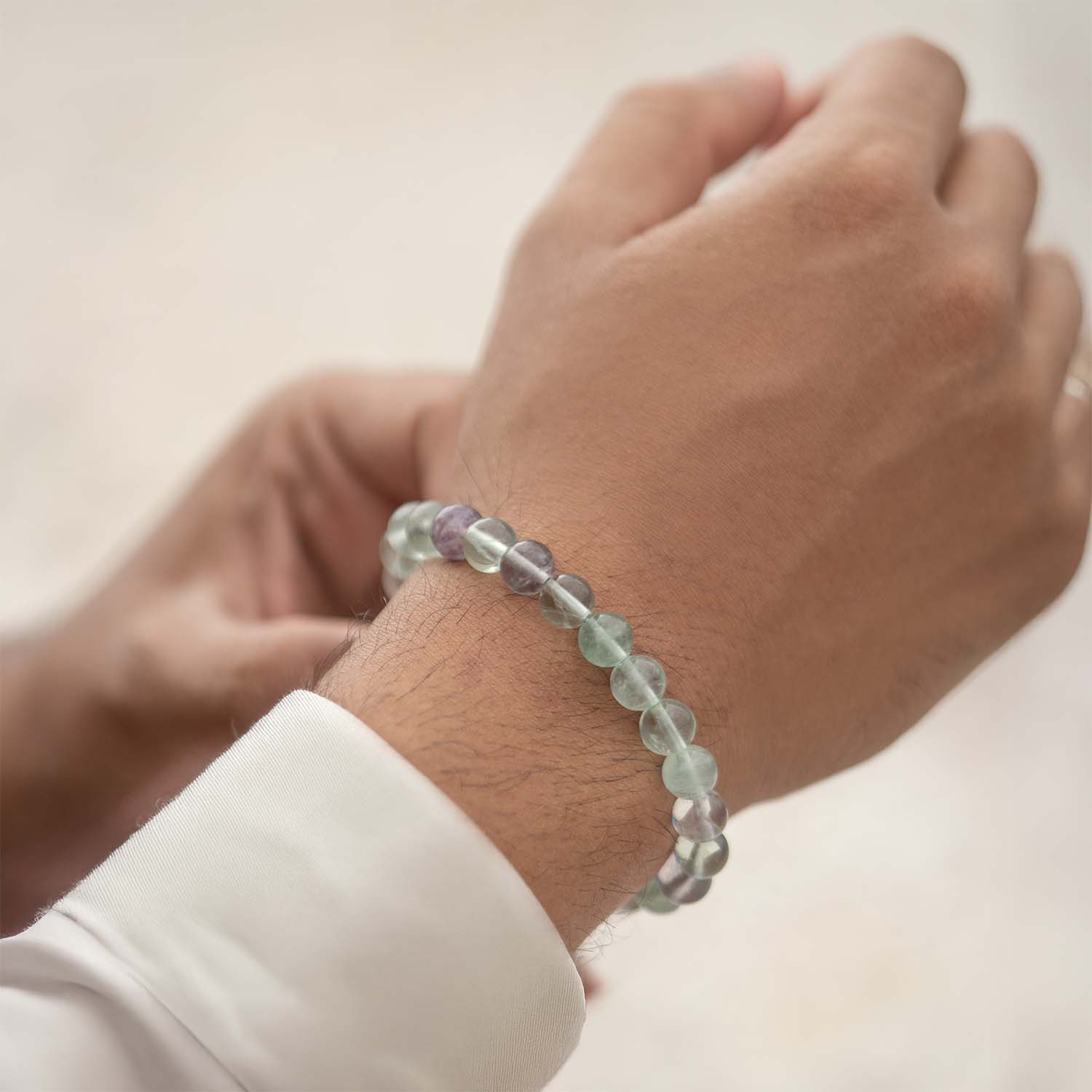 Opulent Multi Fluorite Natural Stone Bracelet with MagSnap2