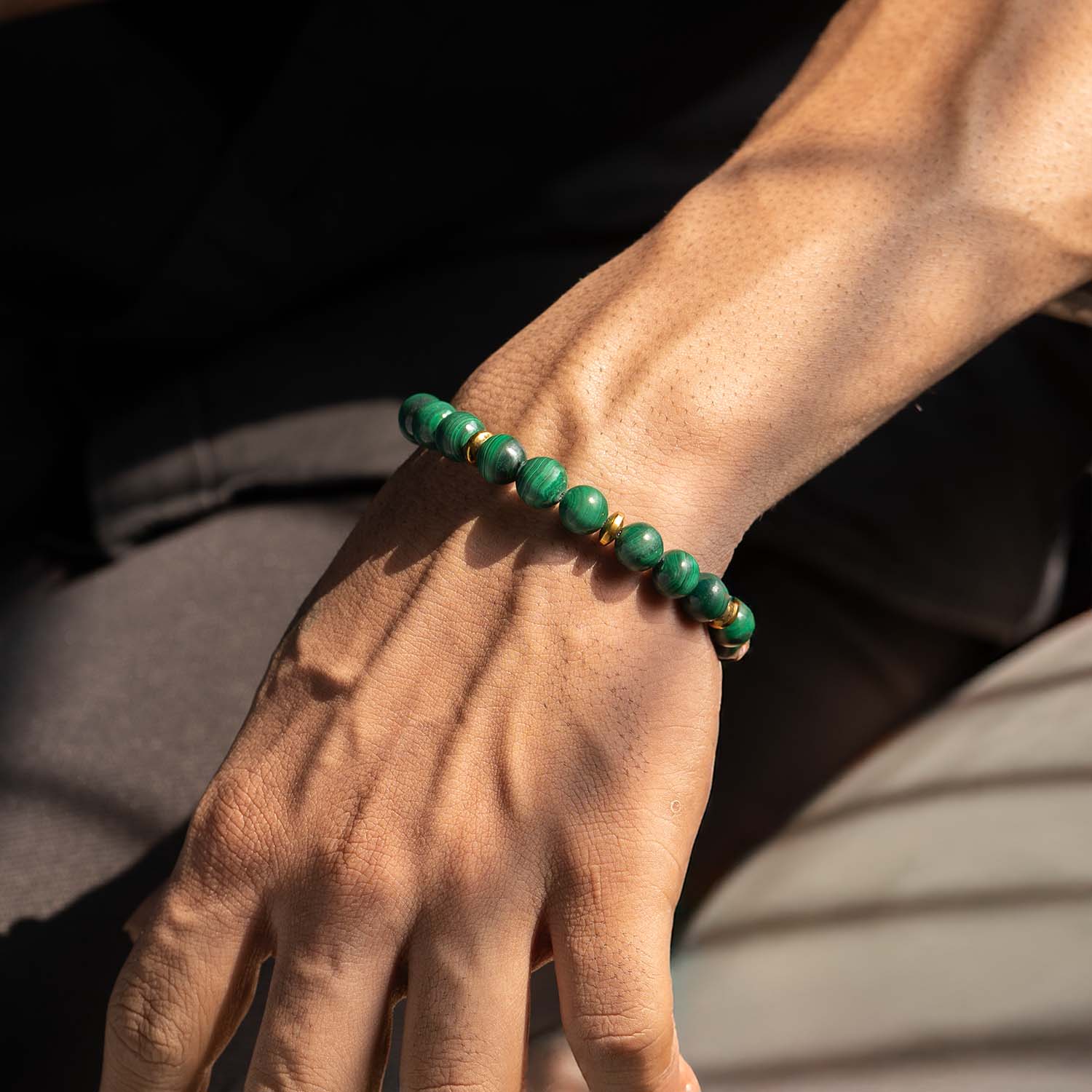 Prosperity Malachite Natural Stone Bracelet with MagSnap 2