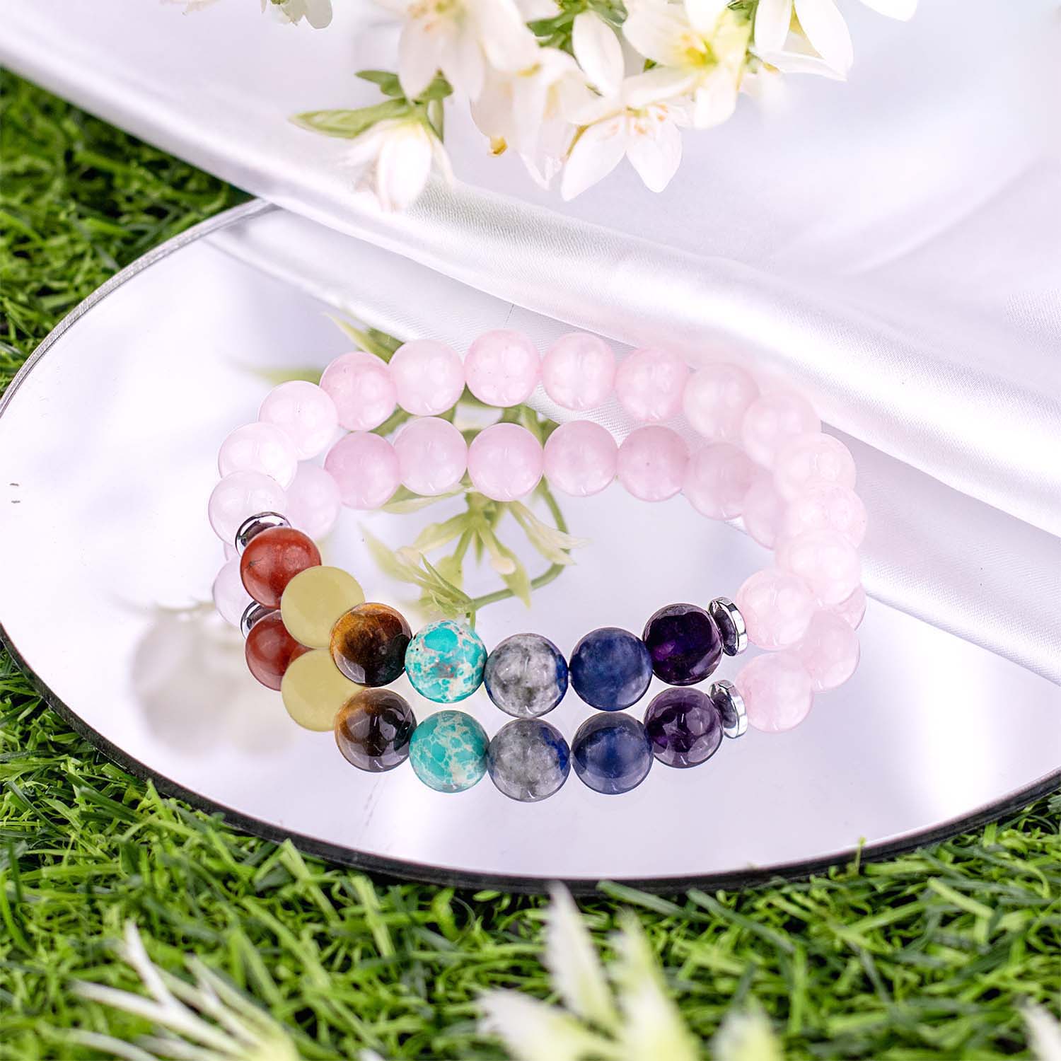 Solace Rose Quartz 7 Chakras Elastic