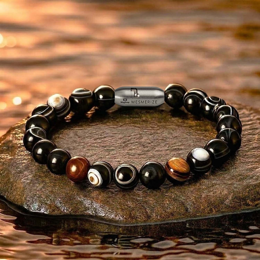 Resonant Sulemani Hakik Natural Stone Bracelet with MagSnap 4