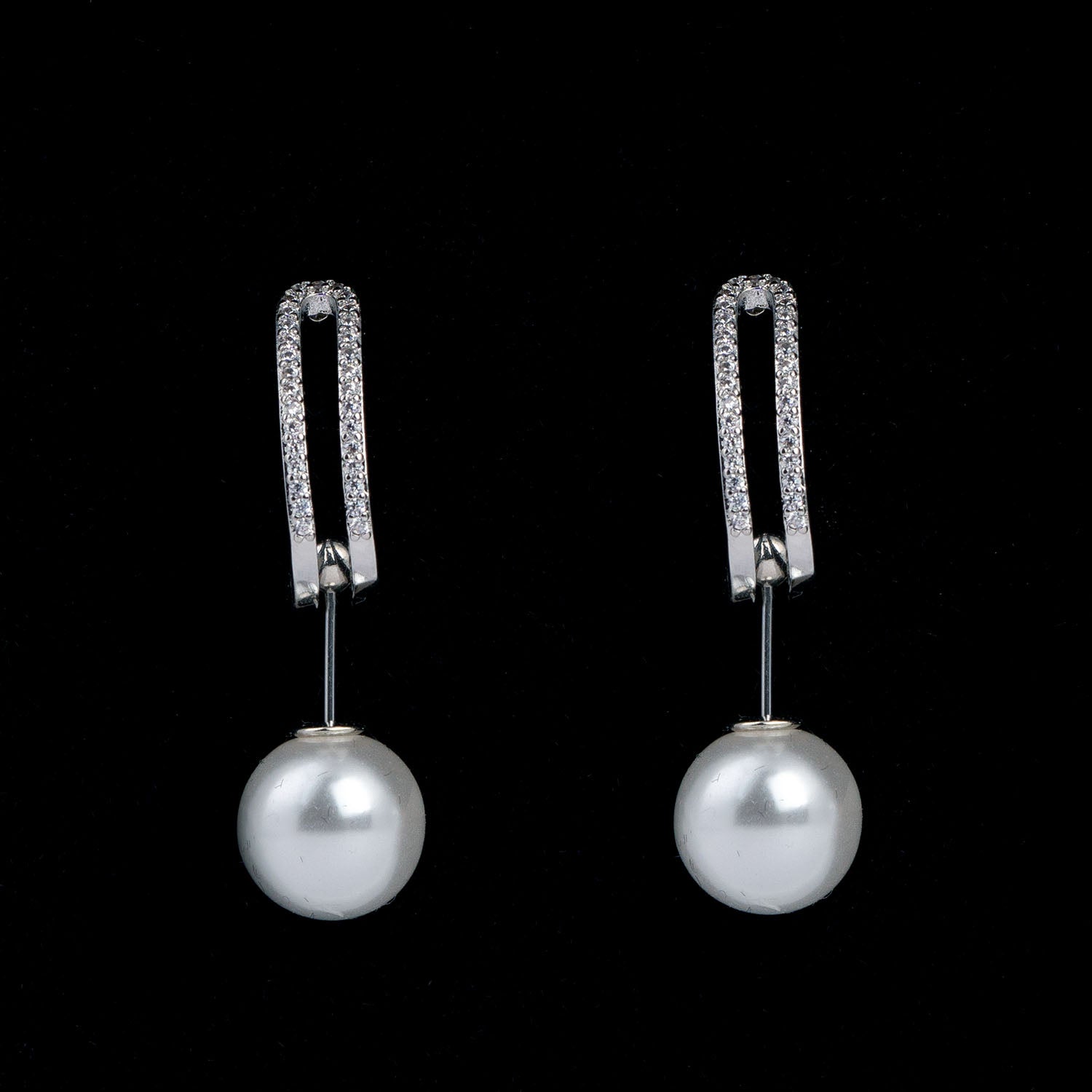 4 in 1 pearl earrings Silver