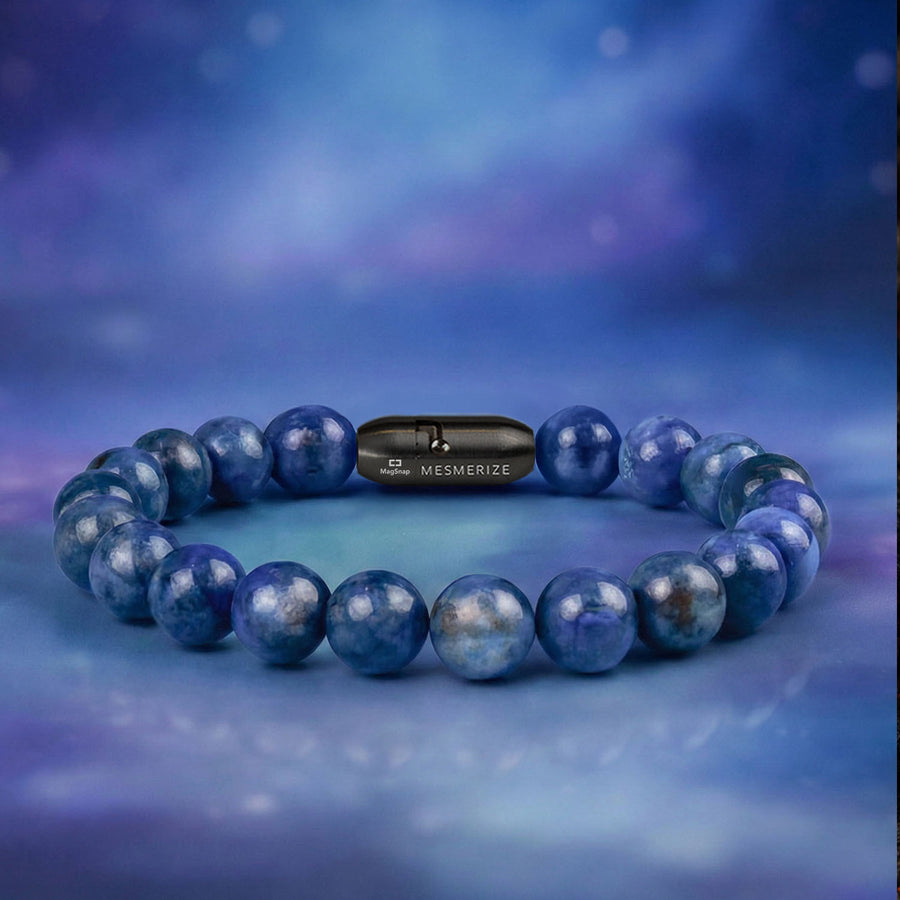 Clarity Blue Kyanite Natural Stone Bracelet With MagSnap 4