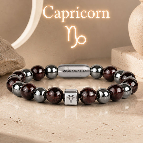 Capricorn (Makar) Zodiac Stone Bracelet with MagSnap 2