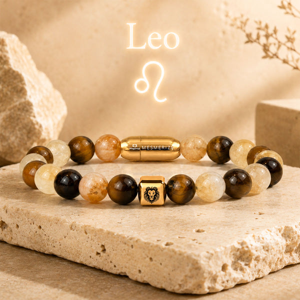 Leo (Singh) Zodiac Stone Bracelet with MagSnap 2