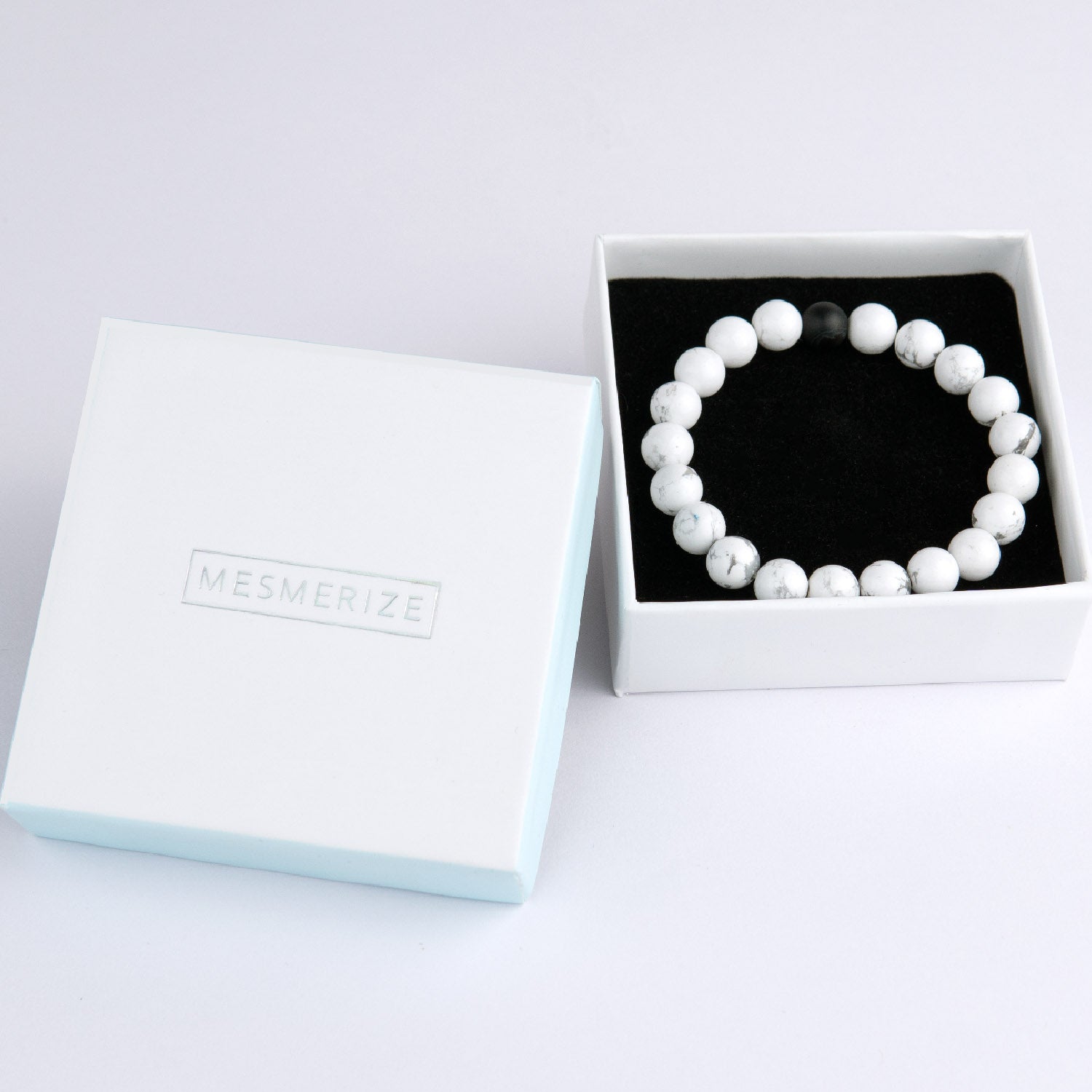 Natural Stone Jewellery Poise Howlite and Black Onyx Bracelet