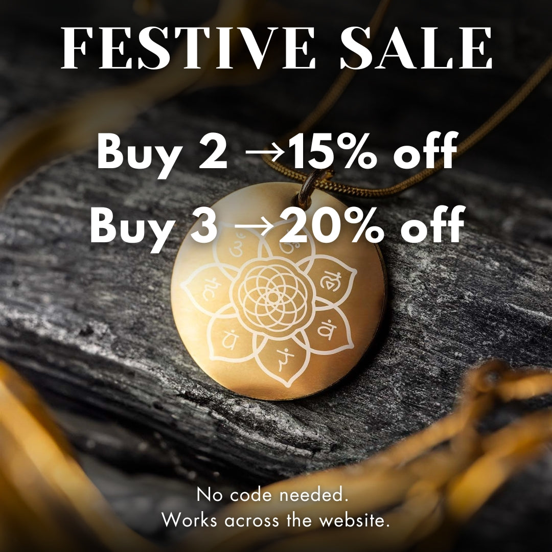 Prosperity Lakshmi Yantra Circle Silver Necklace
