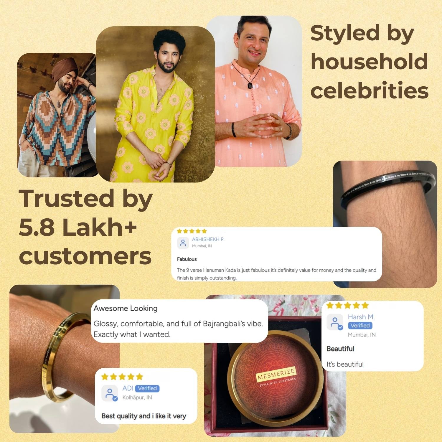 Shiv MicroCarved Round Kada Silver