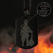 Hanuman Chalisa MicroCarved Tag Necklace