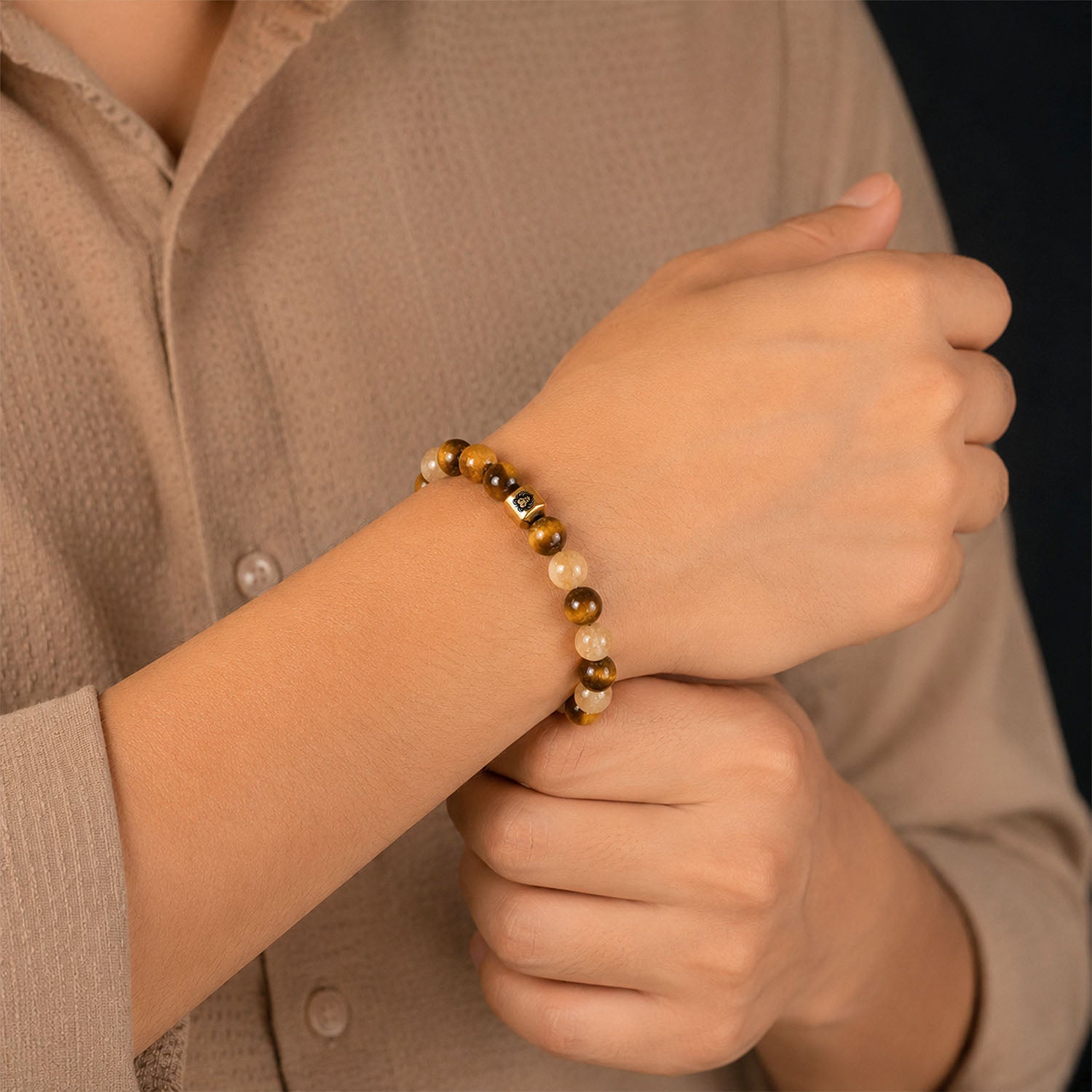 Leo (Singh) Zodiac Stone Bracelet with MagSnap 4