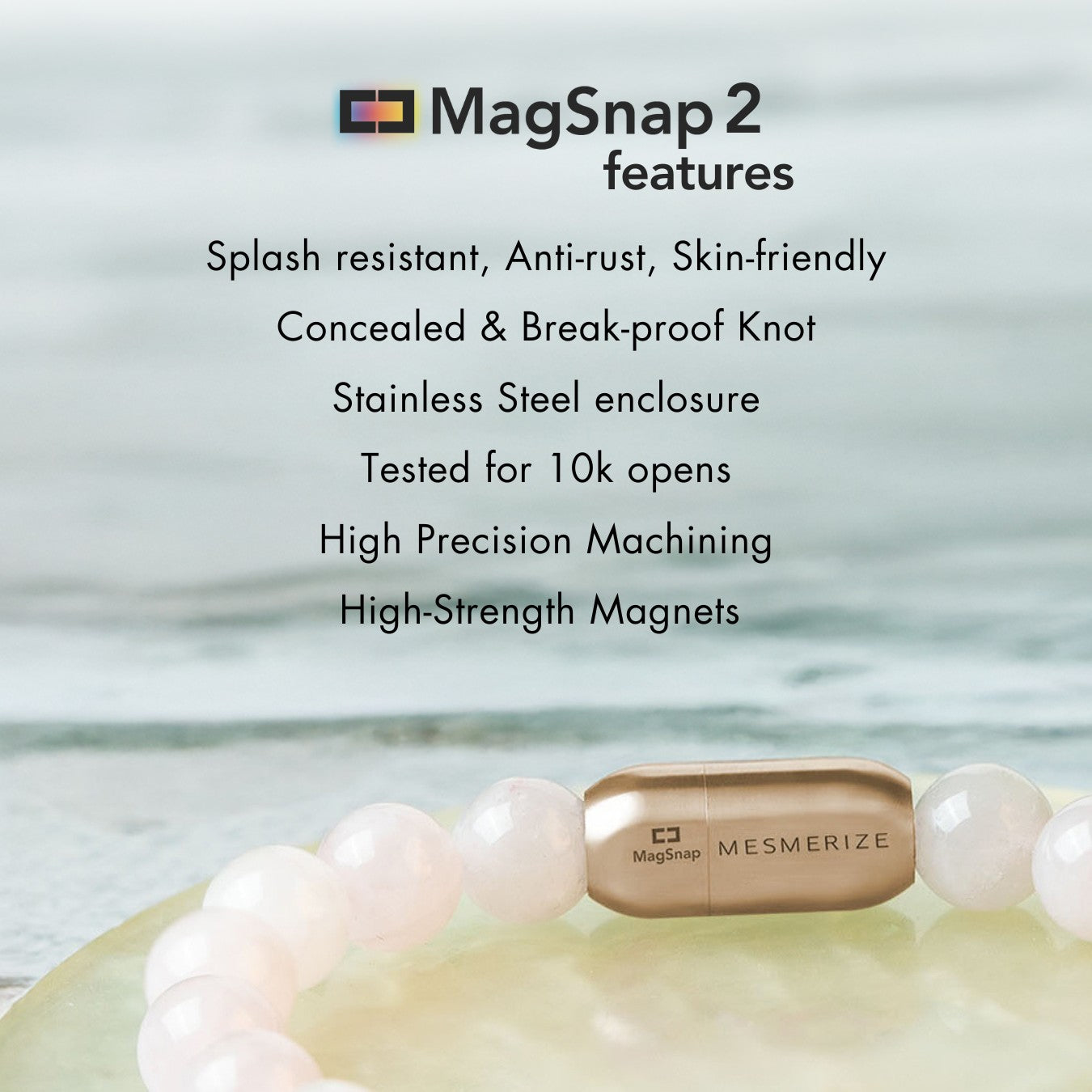Nurturing Kunzite Natural Stone Bracelet With MagSnap 2