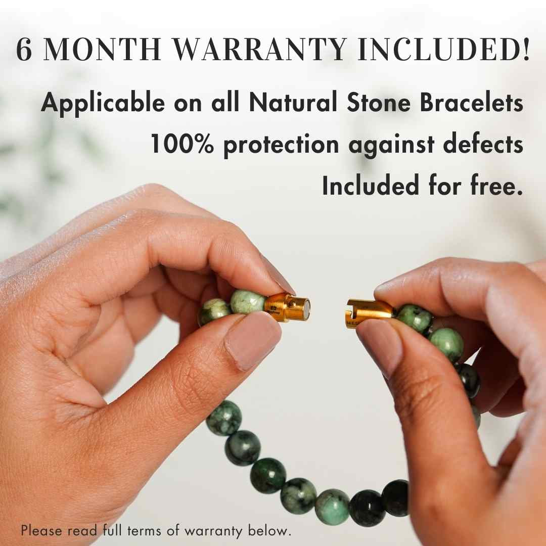 Divine Grace Pearl (Moti) Natural Stone Bracelet with Magsnap2