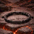Orion Lava Silver Adjustable Natural Stone Bracelet