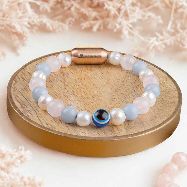 Peaceful Aura Natural Stone Bracelet with MagSnap 2