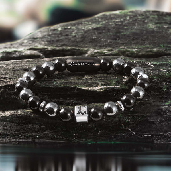 Strength Hanuman Natural Stone Bracelet with MagSnap