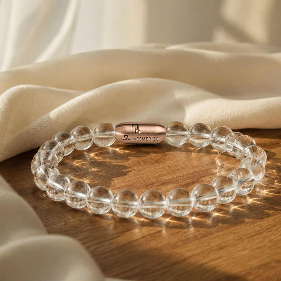 Pure Clear Quartz Natural Stone Bracelet