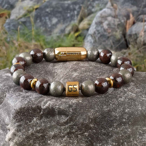 Personalised Garnet Pyrite