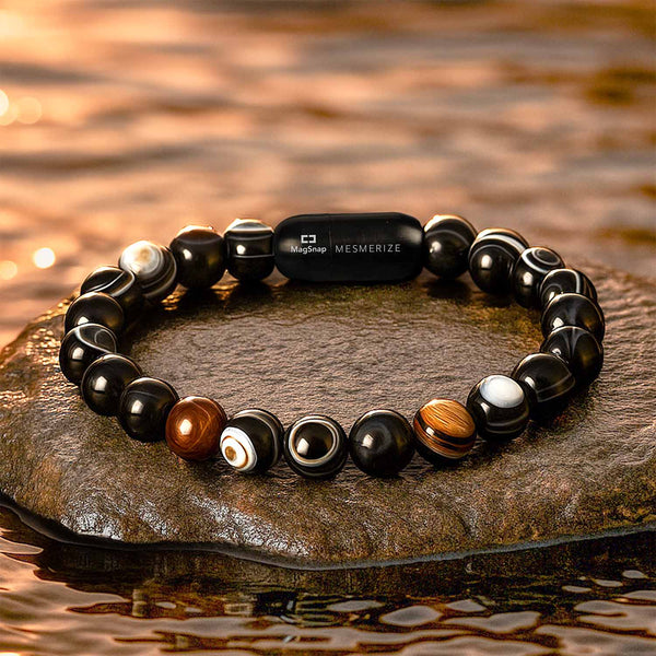 Resonant Sulemani Hakik Natural Stone Bracelet with MagSnap 2