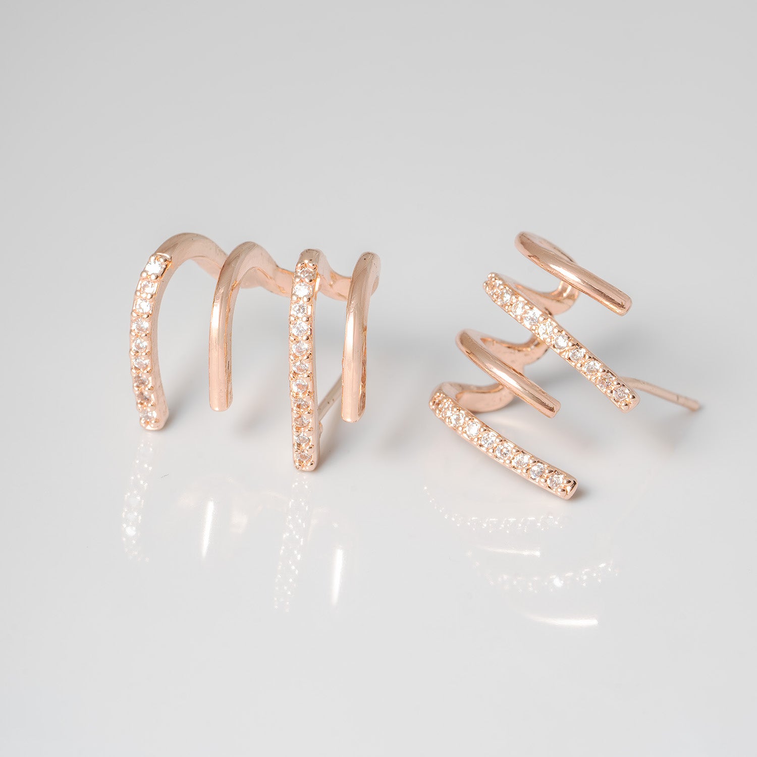 W Premium Jewellery Earrings Cuff Earring Rose Gold