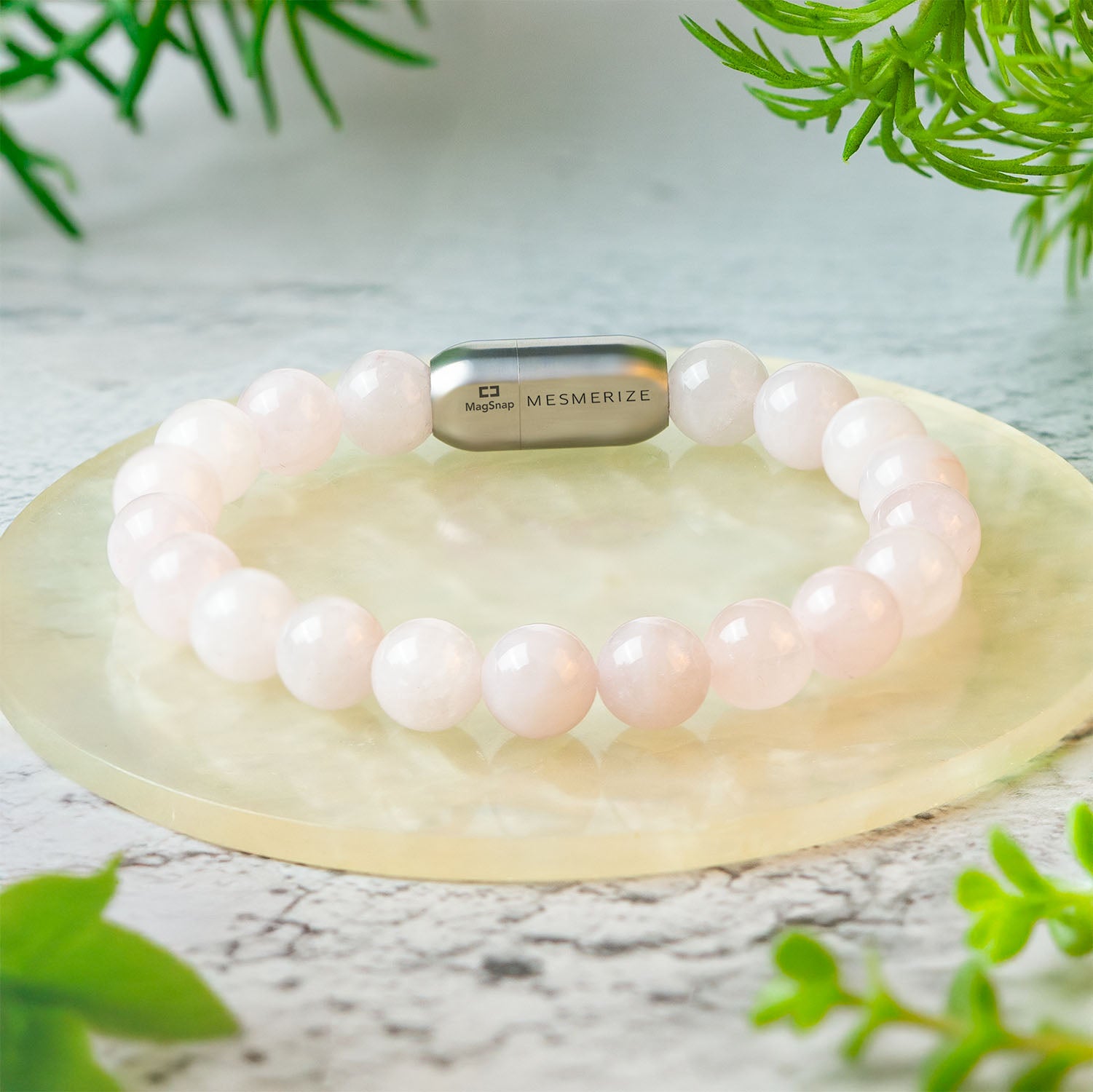 Solace Rose Quartz Natural Stone Bracelet