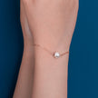 Aphrodite Rose Gold Shell Pearl Bracelet
