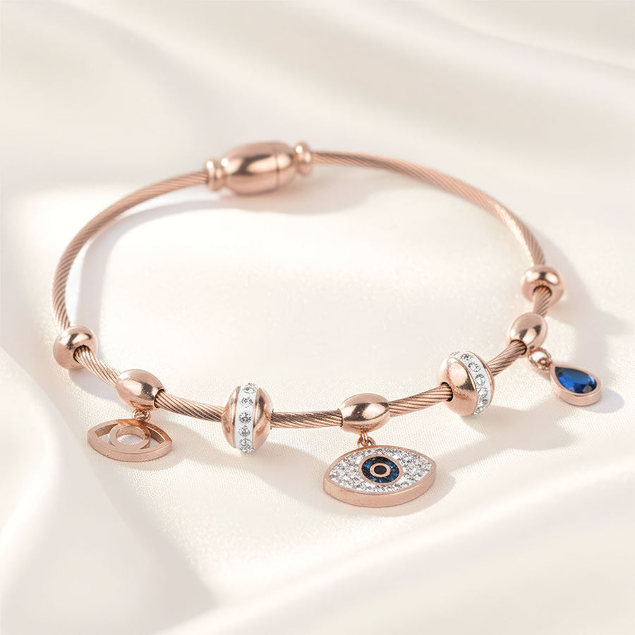Evil Eye Charms Dangler Bracelet