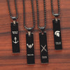 Silver Army Combat Mini Bar Necklace