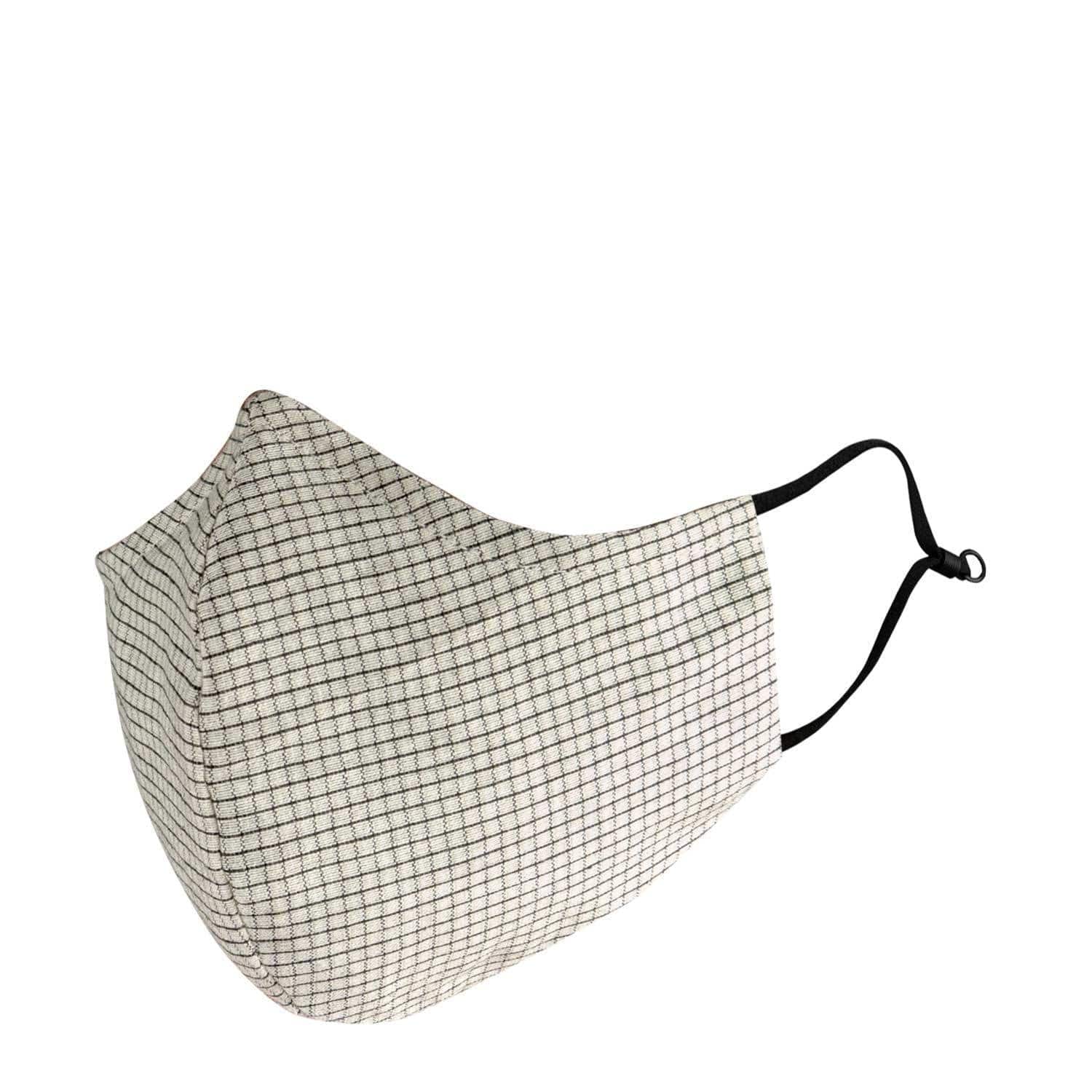 Monochrome Grid Teens Cotton Aero Mask